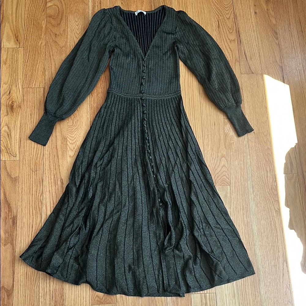 Sandro Paris Dress Black with Gold Flecks